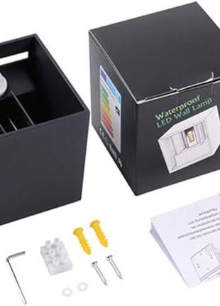 Світлодіодний настінний світильник із датчиком руху — внутрішній/зовнішній світлодіодний 3000 к2 фото