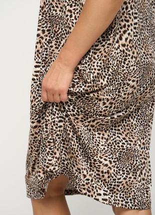 Женская рубашка из вискозы леопард3 фото
