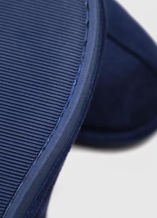 Тапочки мужские orest 44-45 размер, тёмно-синего цвета6 фото
