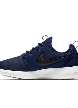 Женские темно-синие кроссовки turquoise nike roshe two - r042