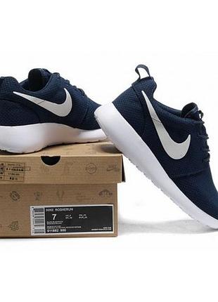 Чоловічі темно-сині кросівки nike roshe run — rr001