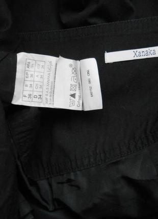 Винтажная юбка xanaka черная баллон тюльпан вышивка пайетки 100% хлопок натуральная7 фото