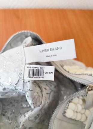 Кожаная сумка багет river island7 фото