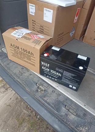 Акумулятор volt polska agm 12v 100ah новий