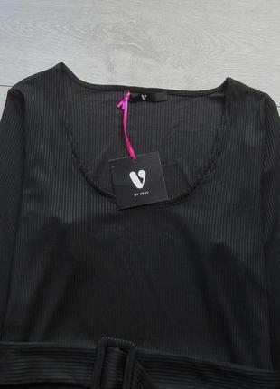 Нова блуза кофта в рубчик на поясі від v by very2 фото
