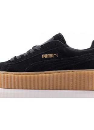 Женские черные кроссовки puma rihanna creepers - 0002rn