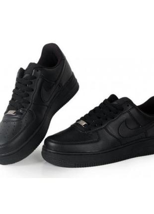 Черные женские кроссовки nike safari air force 1 mid - 11fl