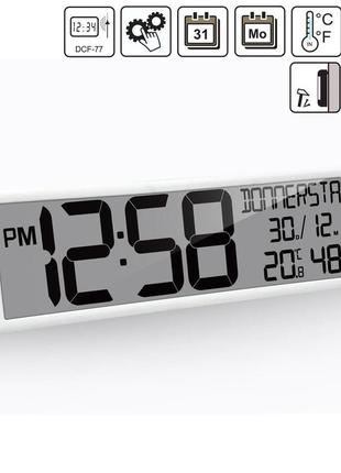 Годинник настінний з термометром technoline ws8120 white (ws8120)4 фото
