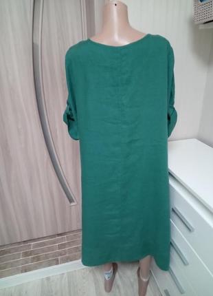 Сукня з льону міді3 фото