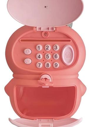 Дитяча електронна скарбничка-сейф ігровий термінал рожевий4 фото