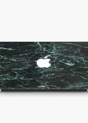 Чохол пластиковий apple macbook pro 14.2 a2442 зелений мрамор (green marble) макбук про case hard cover2 фото