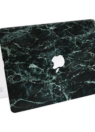 Чохол пластиковий apple macbook pro 14.2 a2442 зелений мрамор (green marble) макбук про case hard cover5 фото