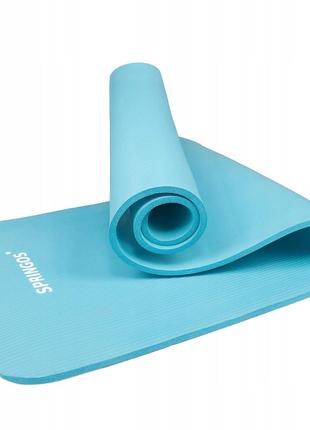 Коврик (мат) для йоги и фитнеса springos nbr 1 см yg0033 sky blue