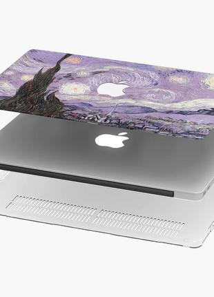 Чехол пластиковый для apple macbook pro / air винсент ван гог звездная ночь (vincent van gogh starry night)4 фото