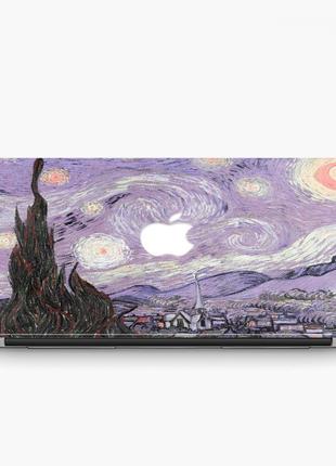 Чехол пластиковый для apple macbook pro / air винсент ван гог звездная ночь (vincent van gogh starry night)2 фото