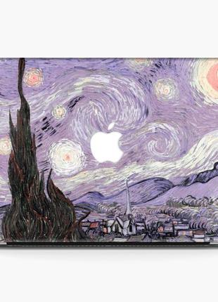 Чехол пластиковый для apple macbook pro / air винсент ван гог звездная ночь (vincent van gogh starry night)3 фото