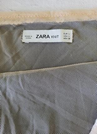 Майка в пайетки zara.3 фото