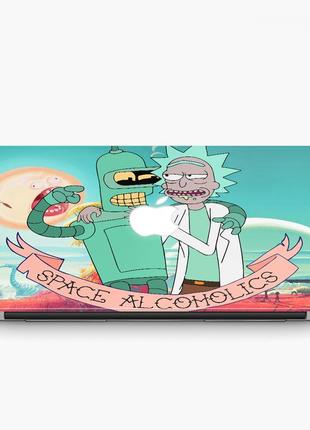 Чохол пластиковий для apple macbook pro 14.2 a2442 морті сміт рік та морті (rick and morty) макбук про case hard cover2 фото