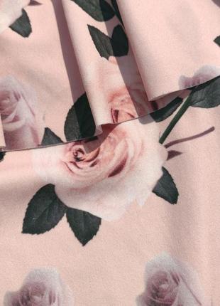 Италия красивый боди блуза с розами с открытыми плечами6 фото