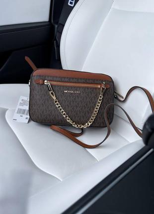 Женская сумка michael kors коричневая3 фото
