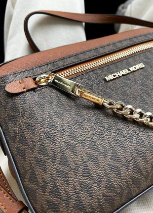 Женская сумка michael kors коричневая9 фото