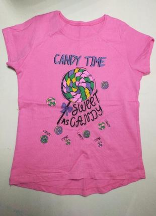 Футболка рожева