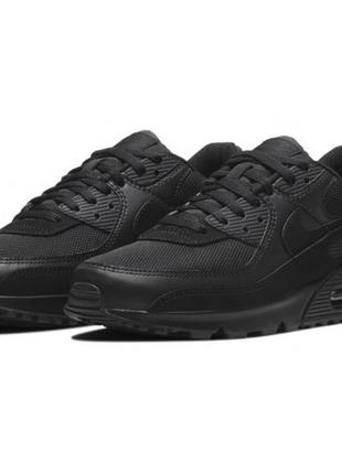 Полностью черные кроссовки nike air max 90 - dm018