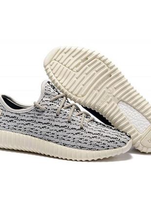 Женские черно-белые кроссовки adidas yeezy boost 350 - 0007ba