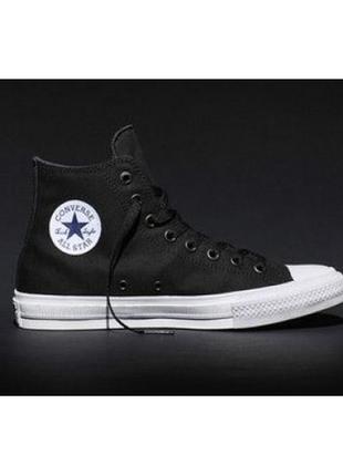 Чоловічі чорні кеди converse нова модель 2016 chuck taylor 2 — cs009