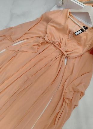 Трендовое платье накидка длинный рукав в пол вечернее платье7 фото