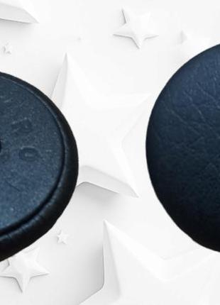 Мебельные пуговицы ,экокожа цвет черный, пуговицы для творчества, обтяжка пуговиц тканью 22 мм6 фото