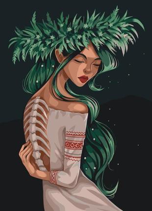 Картина по номерам русалка. патріотичні 40*50 см art craft 10077-ac