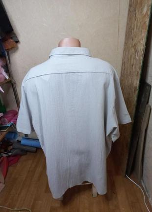 Нова сорочка суміш льон+бавовна 54-56 розмір3 фото