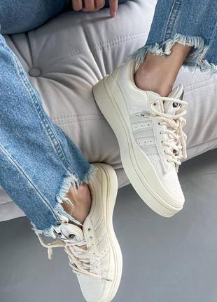 Adidas campus x bad banny beige3 фото