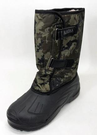 Утепленные сапоги резиновые весенние размер 42 (27см), резиновые сапоги zh-310 короткие рыбалки