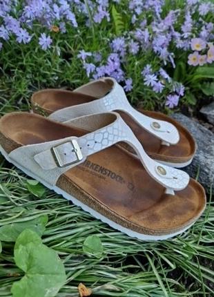 Ортопедичні шльопанці в'єтнамки на корку birkenstock/ розмір 40 оригінал2 фото