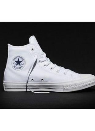 Чоловічі білі високі кеди converse chuck taylor 2 — cs008