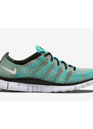 Женские голубые кроссовки nike free run - fr004