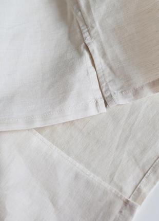 Идеальная льняная рубашка uniqlo. легкая натуральная рубашка лен. рубашка оверсайз8 фото