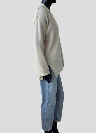 Подовжений кашеміровий светр burberrys burberry вільного крою кашемір вовна2 фото