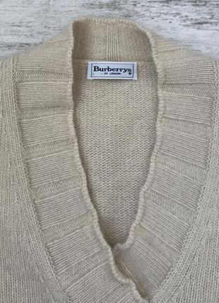 Подовжений кашеміровий светр burberrys burberry вільного крою кашемір вовна7 фото