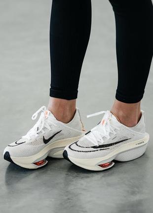 Найк аір зум х білі nike air zoomx alphafly