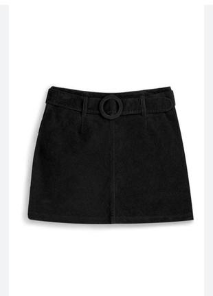 Спідниця чорна коротка вельвет