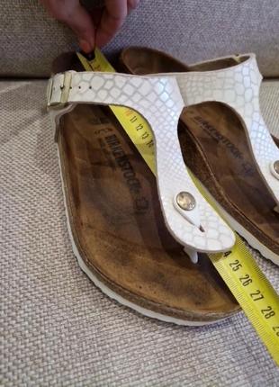 Ортопедичні шльопанці в'єтнамки на корку birkenstock/ розмір 40 оригінал8 фото