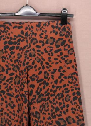 Брендовые брюки-кюлоты "new look" с леопардовым принтом. размер uk10/eur38.6 фото