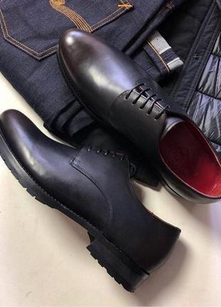 Роскошные кожаные туфли дерби признанного немецкого бренда wellensteyn. новые, в коробке