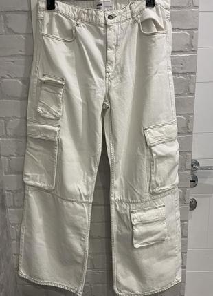 Джинсы карго bershka 42