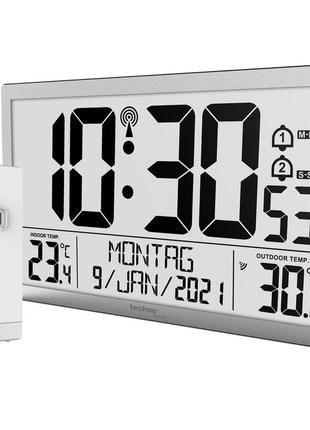 Часы настенные с термометром technoline ws8113 silver (ws8113)