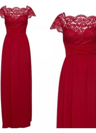 Красное платье на выпускной 46 48 размер2 фото