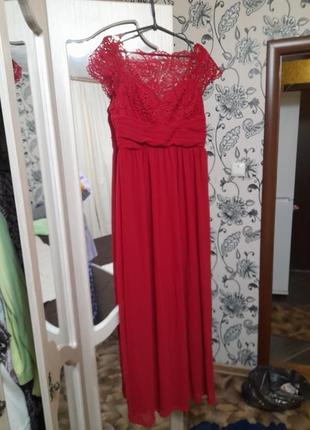 Червона  сукня на випускний  46 48 розмір6 фото
